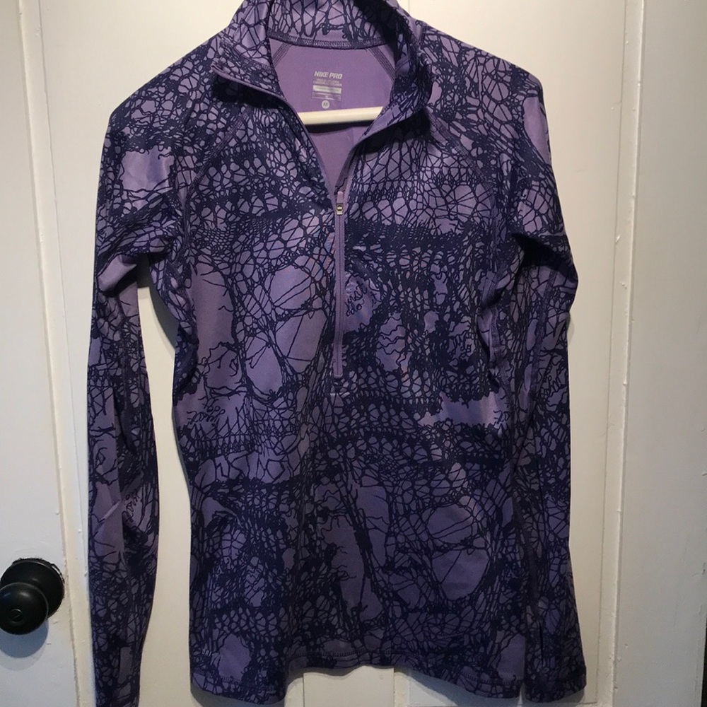 Nike Pro Purple Quarter Zip